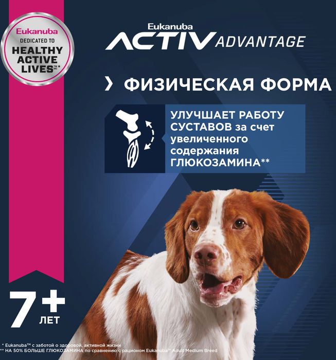 Eukanuba сухой корм для пожилых собак всех пород, ягненок