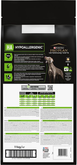 Сухой корм для щенков и взрослых собак диетический Pro Plan® Veterinary Diets HA Hypoallergenic при аллергических реакциях, Пакет