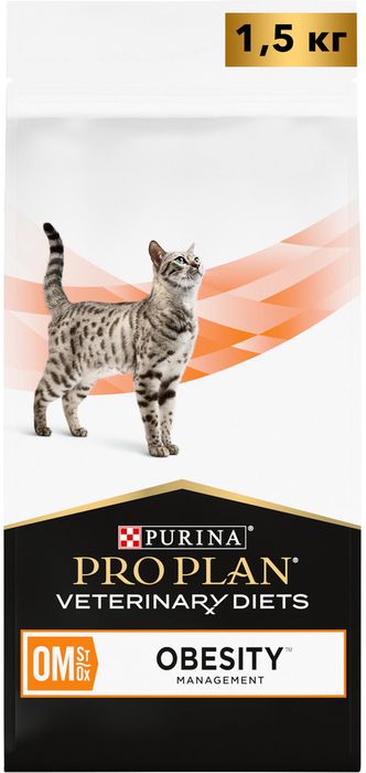 Сухой корм для кошек диетический Pro Plan® Veterinary Diets OM ST/OX Obesity Management для снижения избыточной массы тела, Пакет