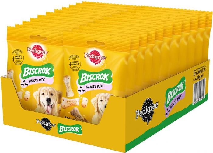 Pedigree Biscrok лакомство для собак ассорти бисквитных косточек