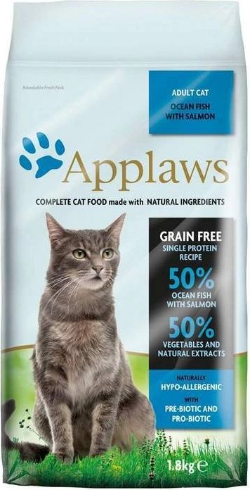 Applaws корм для взрослых кошек всех пород, беззерновой, океаническая рыба