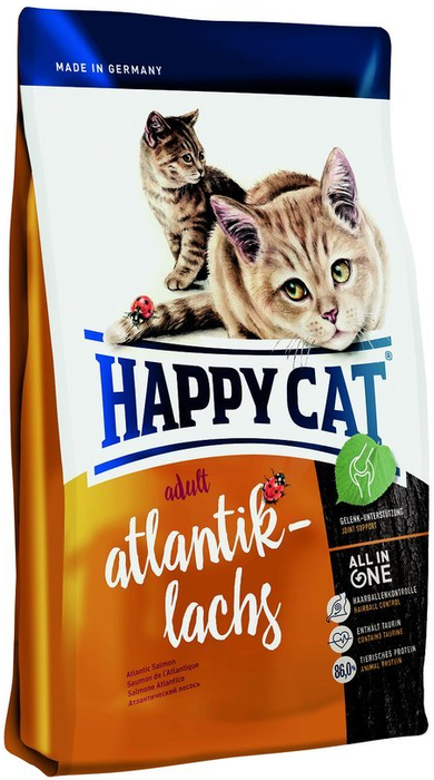 Happy Cat сухой корм для взрослых кошек всех пород, атлантический лосось