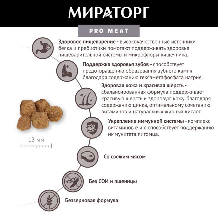 Мираторг Pro Meat корм для собак малых пород, с ягненком и картофелем