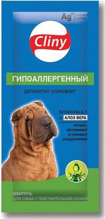 Cliny саше Гипоаллергенный шампунь для собак