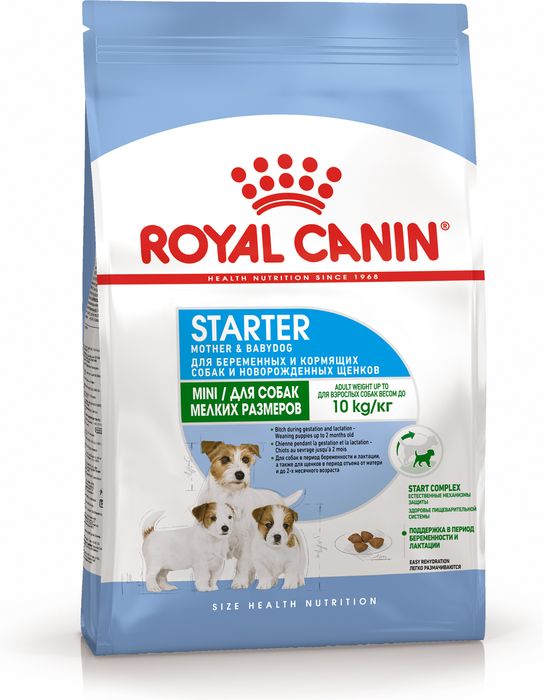 Royal Canin Mini Starter сухой корм для щенков мелких пород с 3 недель до 2 месяцев