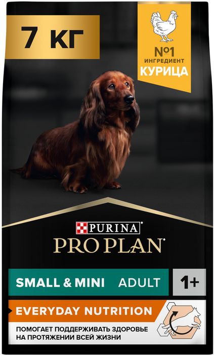 Сухой корм Pro Plan® Everyday Nutrition для взрослых собак мелких и карликовых пород, с высоким содержанием курицы
