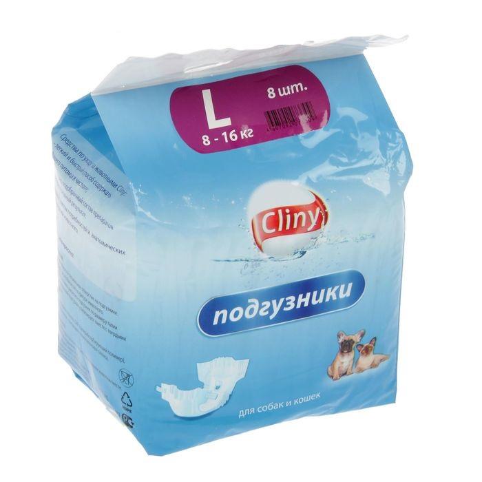 Cliny подгузники для собак и кошек 8-16 кг