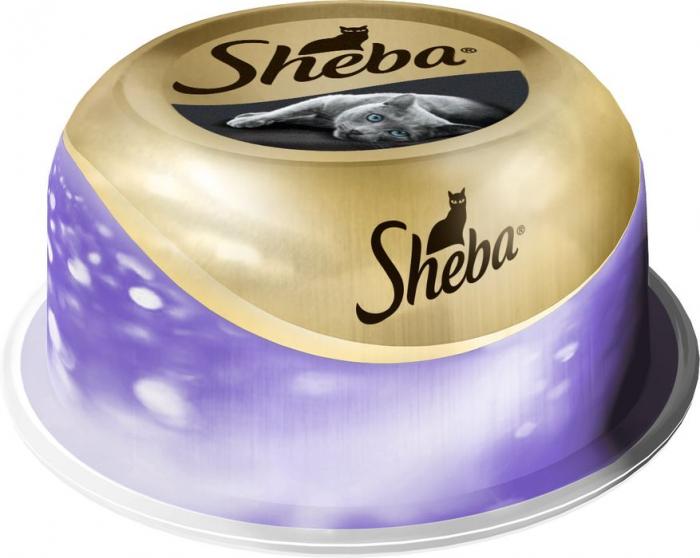 Sheba влажный корм для кошек с тунцом и отборными креветками