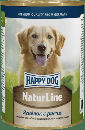 Happy Dog NaturLine влажный корм для собак, ягненок с рисом