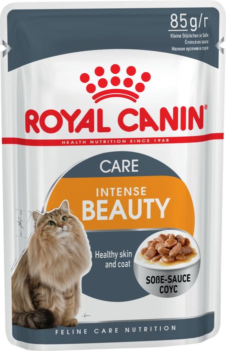 Royal Canin Intense Beauty влажный корм для кошек для поддержания красоты шерсти в соусе