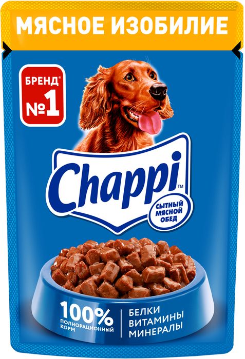 Chappi Мясное изобилие влажный корм для собак