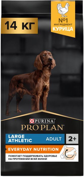 Сухой корм Pro Plan® Everyday Nutrition для взрослых собак крупных пород с атлетическим телосложением, с высоким содержанием курицы