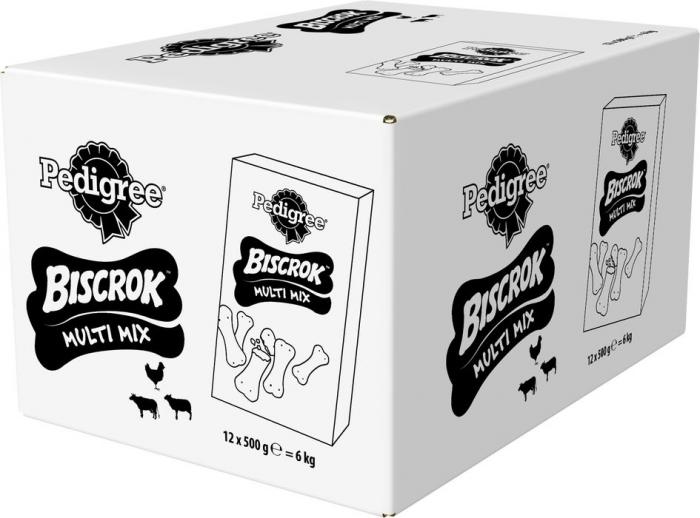 Pedigree Biscrok лакомство для собак ассорти бисквитных косточек