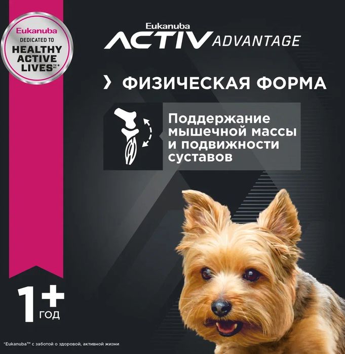 Eukanuba корм для взрослых собак декоративных пород, птица