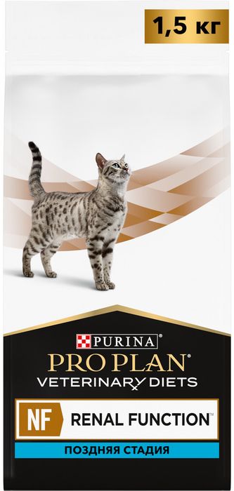 Сухой корм для кошек диетический Pro Plan® Veterinary Diets NF Renal Function Advanced care (Поздняя стадия) при поздней стадии хронической почечной недостаточности, Пакет