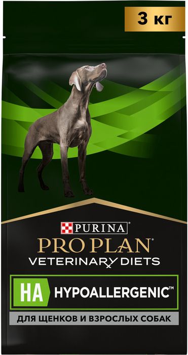 Сухой корм для щенков и взрослых собак диетический Pro Plan® Veterinary Diets HA Hypoallergenic при аллергических реакциях, Пакет