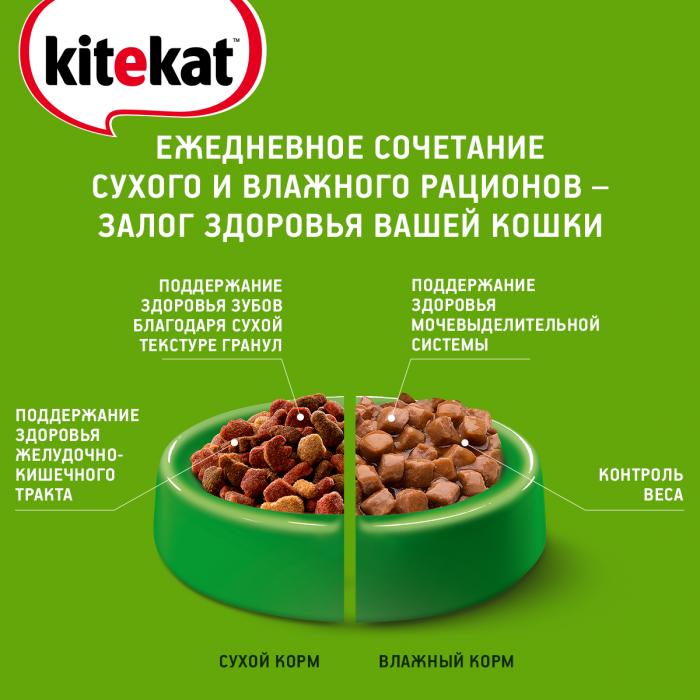 Kitekat Улов рыбака сухой корм для кошек