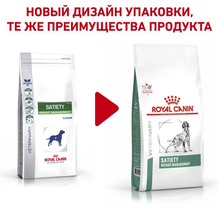 Royal Canin Satiety лечебный корм для собак для контроля избыточного веса