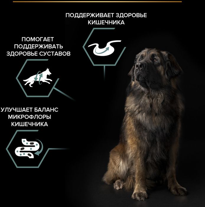 Сухой корм Pro Plan® Sensitive Digestion для взрослых собак крупных пород с мощным телосложением с чувствительным пищеварением, с высоким содержанием ягненка