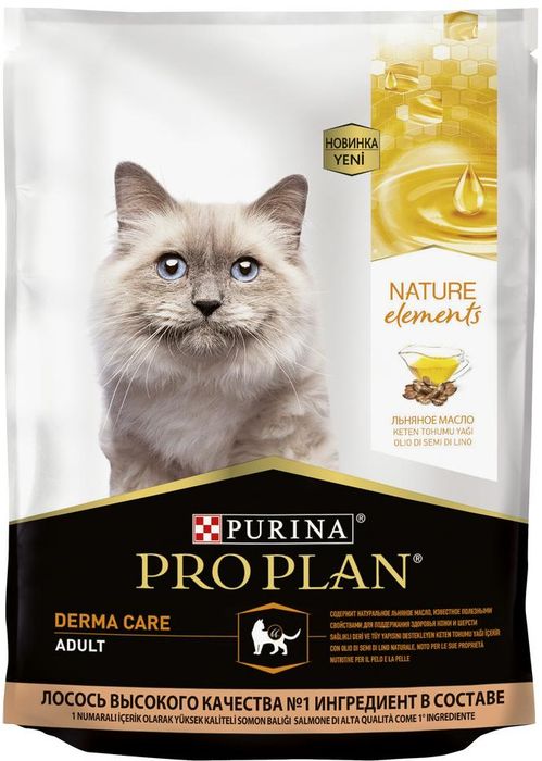 Pro Plan Nature Elements корм для взрослых кошек, лосось