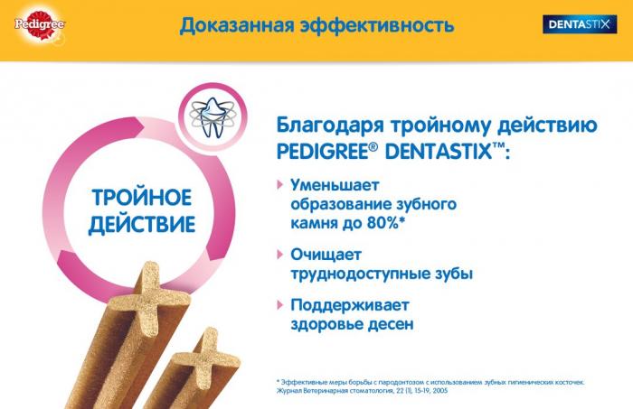 Pedigree Denta Stix лакомство для собак крупных пород для снятия зубного камня