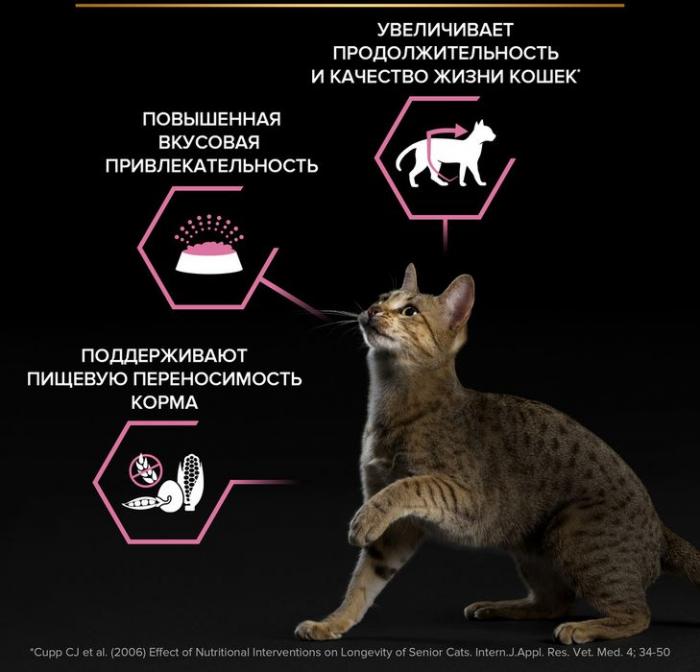 Сухой корм Pro Plan® Delicate Digestion для кошек старше 7 лет с чувствительным пищеварением, с высоким содержанием индейки