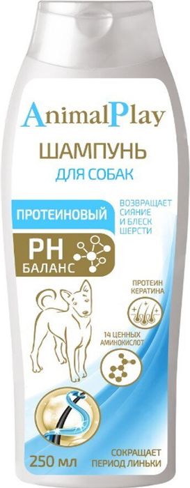 Animal Play шампунь для собак всех пород, протеиновый
