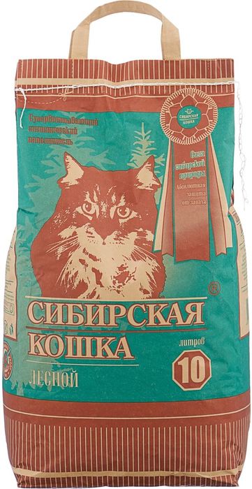 Сибирская Кошка Лесной впитывающий древесный наполнитель для кошачьих туалетов