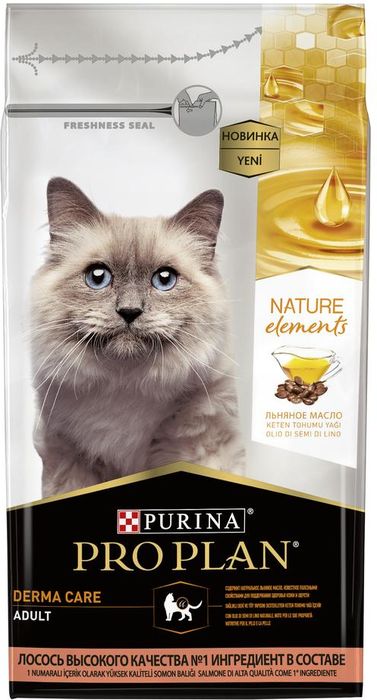 Pro Plan Nature Elements корм для взрослых кошек, лосось