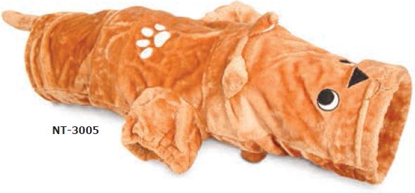 Triol игрушка для кошек Туннель игровой 2 окошка, шуршащий d25/125см (плюш, МДФ)