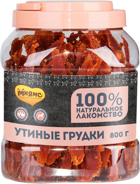 Мнямс лакомство для собак утиные грудки