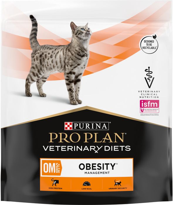 Сухой корм для кошек диетический Pro Plan® Veterinary Diets OM ST/OX Obesity Management для снижения избыточной массы тела