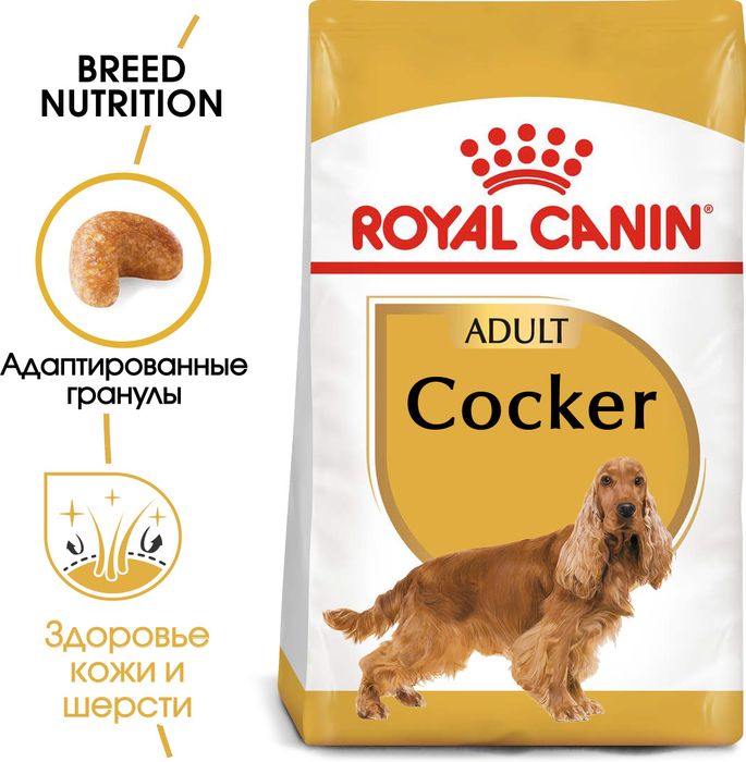 Royal Canin Cocker Adult сухой корм для собак породы кокер-спаниель