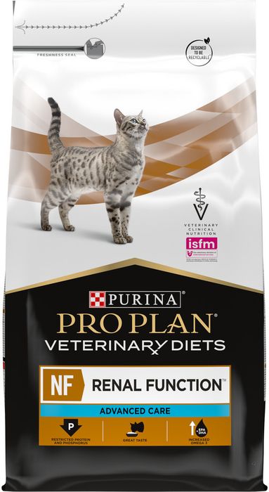 Сухой корм для кошек диетический Pro Plan® Veterinary Diets NF Renal Function Advanced care (Поздняя стадия) при поздней стадии хронической почечной недостаточности, Пакет
