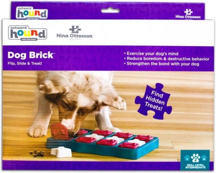 Nina Ottosson Brick игра-головоломка для собак, 2 (средний) уровень сложности