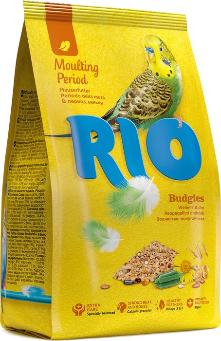 РИО Rio сухой корм в период линьки для волнистых попугайчиков