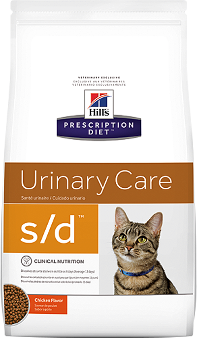 Hills Prescription Diet S/D сухой корм для кошек для растворения струвитов