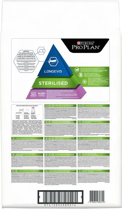 Pro Plan корм для пожилых стерилизованных кошек всех пород, индейка