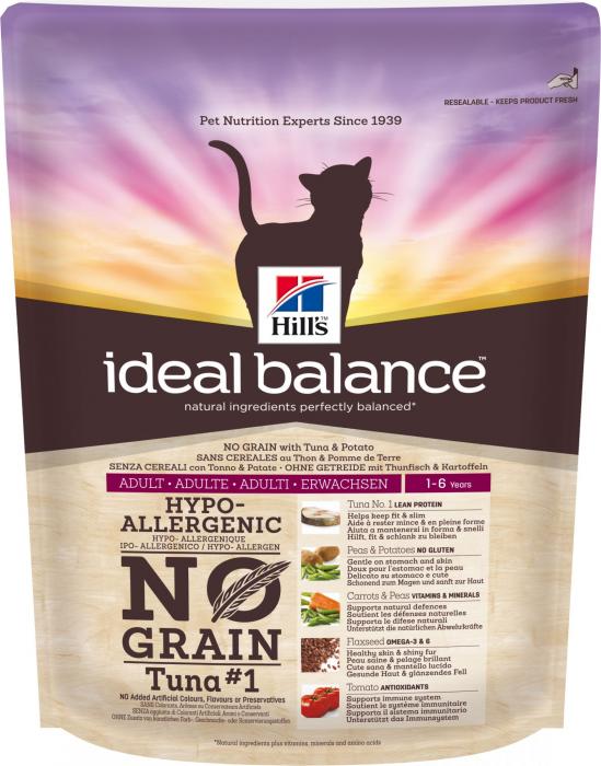 Hills Ideal Balance сухой корм для кошек с тунцом и картофелем