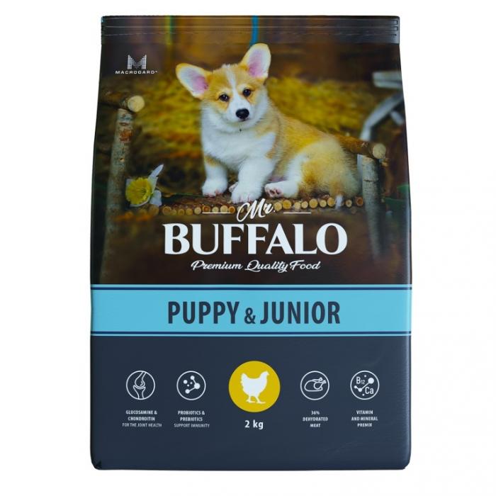 Mr.Buffalo сухой корм для щенков средних и крупных пород, курица
