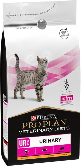Сухой корм для кошек диетический Pro Plan® Veterinary Diets UR ST/OX Urinary при болезнях нижних отделов мочевыводящих путей, с курицей, Пакет