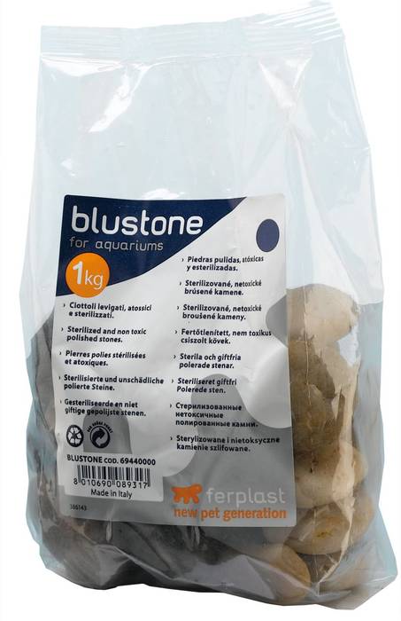Ferplast полированные камни BLUSTONE для аквариума