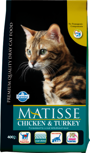 Farmina Matisse сухой корм для взрослых кошек всех пород, курица с индейкой
