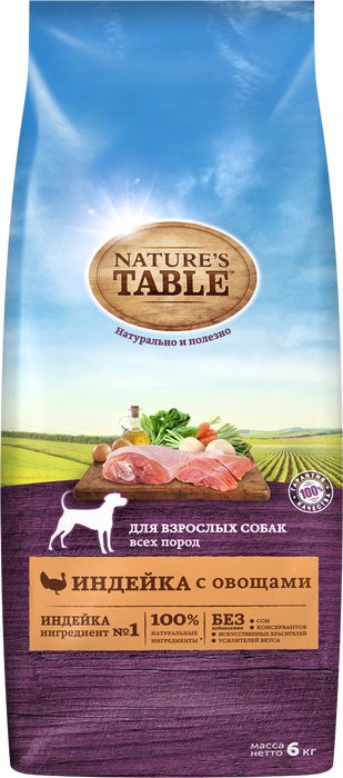 Nature`s Table Nature\'s Table сухой корм для собак с курицей и рисом