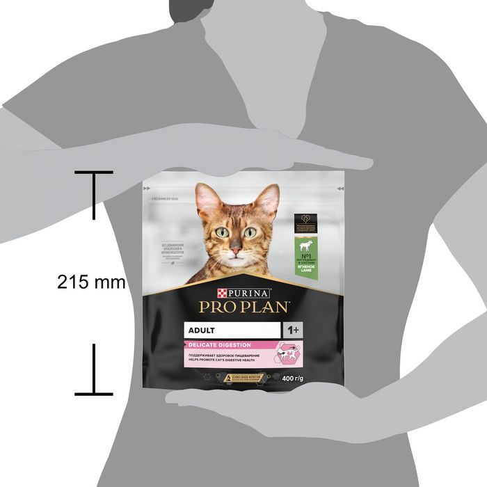 Сухой корм Pro Plan® Delicate Digestion для взрослых кошек с чувствительным пищеварением, с высоким содержанием ягненка