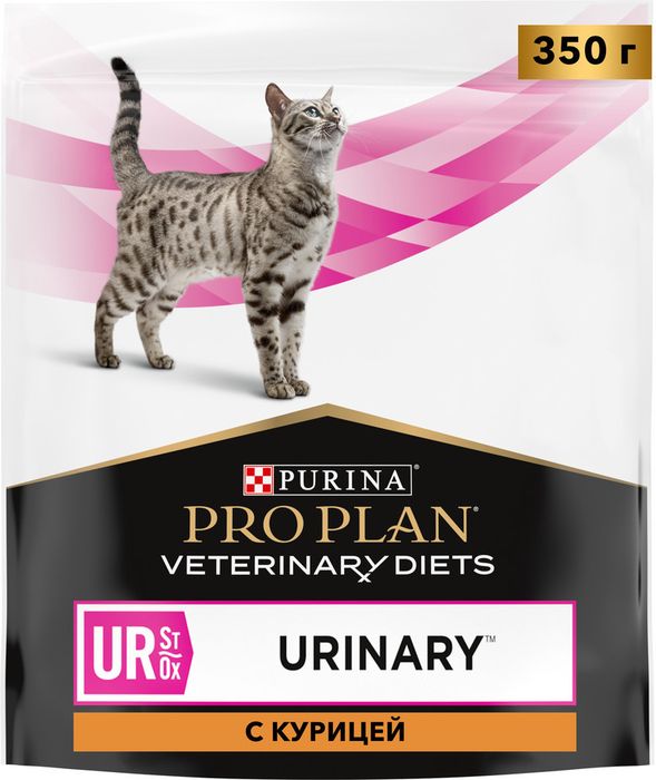 Сухой корм для кошек диетический Pro Plan® Veterinary Diets UR ST/OX Urinary при болезнях нижних отделов мочевыводящих путей, с курицей, Пакет