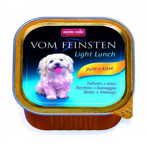 Animonda Vom Feinsten консервы для собак облегченные с индейкой и сыром