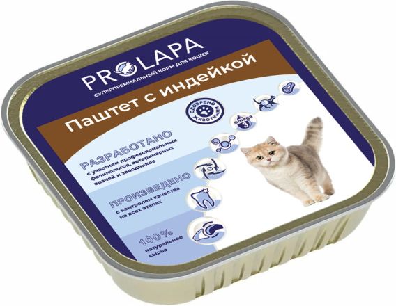 Prolapa влажный корм для кошек, паштет с индейкой