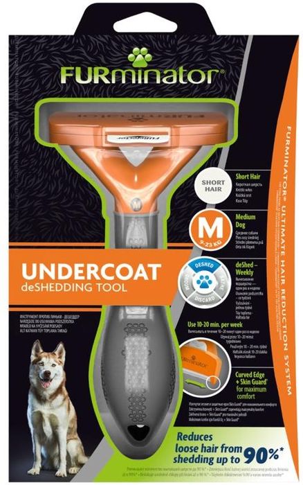 FURminator M фурминатор для собак средних пород, с короткой шерстью