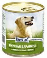 HAPPY DOG - консервы для собак - баранина с печенью, сердцем и рубцом